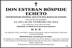 Esteban Róspide Echeto